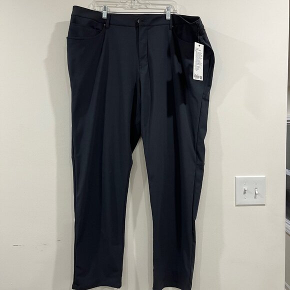 Lululemon ABC Classic-Fit 5 Pocket Pant 44W X 34L Color Obsidian NWT - Picture 2 of 6